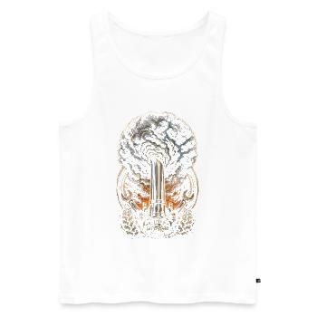 Rolling Coal Exhaust Storm - Men's Premium Organic Tank Top - white - Front - Michal (187cm)