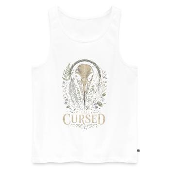 Raven Raven Mildly Cursed - Men's Premium Organic Tank Top - white - Front - Michal (187cm)
