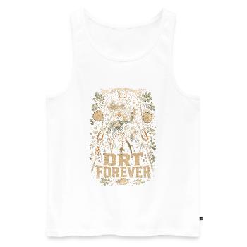 Baumpfleger Baumpflege DRT Forever - Männer Premium Bio Tank Top - Weiß - Vorne - Michal (187cm)