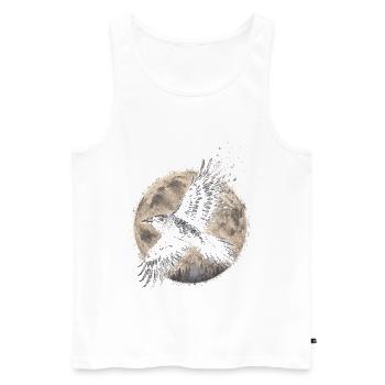 Rabe Raben - Männer Premium Bio Tank Top - Weiß - Vorne - Michal (187cm)