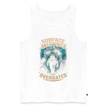 Berufstaucher Industrietaucher - Männer Premium Bio Tank Top - Weiß - Vorne - Michal (187cm)