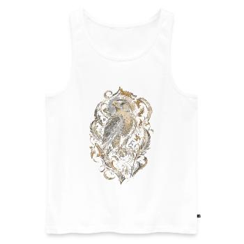 Falknerei Falkner - Männer Premium Bio Tank Top - Weiß - Vorne - Michal (187cm)