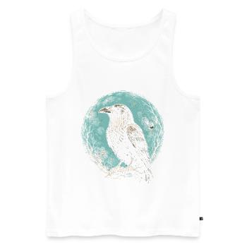Rabe Raben - Männer Premium Bio Tank Top - Weiß - Vorne - Michal (187cm)
