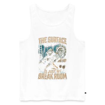 Berufstaucher Industrietaucher - Männer Premium Bio Tank Top - Weiß - Vorne - Michal (187cm)