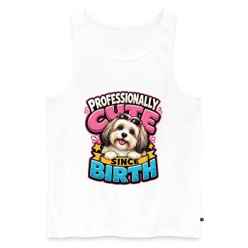 Havanisch - Männer Premium Bio Tank Top - Weiß - Vorne - Michal (187cm)