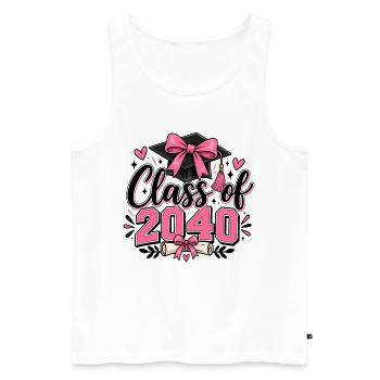 Class of 2040 Graduation Dream - Men's Premium Organic Tank Top - white - Front - Michal (187cm)