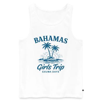 Journées du voyage des filles aux Bahamas - Débardeur bio Premium Homme - blanc - Devant - Michal (187cm)