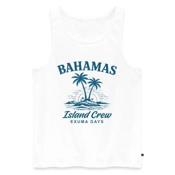 Journée de l’équipage de l’équipage des îles des Bahamas - Débardeur bio Premium Homme - blanc - Devant - Michal (187cm)