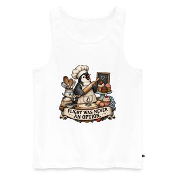 Humour de Penguin Baker Blague Baker - Débardeur bio Premium Homme - blanc - Devant - Michal (187cm)