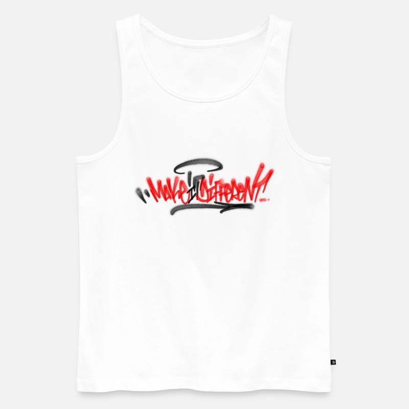 Make ist Different - Männer Premium Bio Tank Top - Weiß