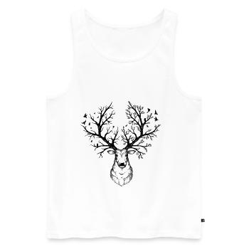 Fantasy deer - Men's Premium Organic Tank Top - white - Front - AI Model Male 178 light (178cm)