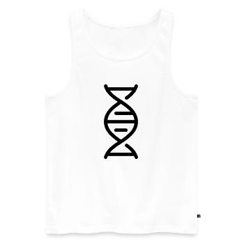 DNS - Männer Premium Bio Tank Top - Weiß - Vorne - Michal (187cm)