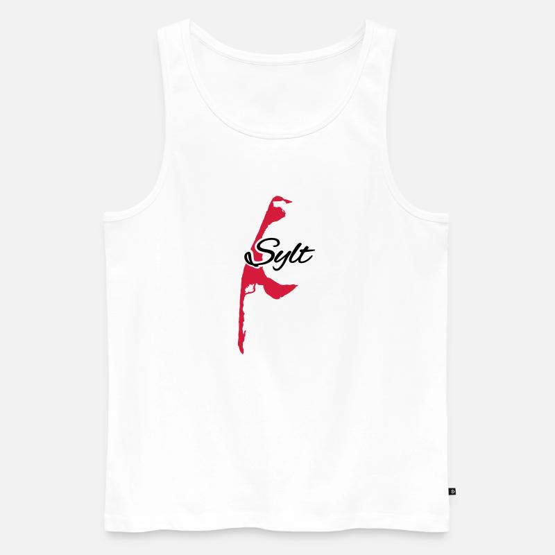 Sylt - Männer Premium Bio Tank Top - Weiß