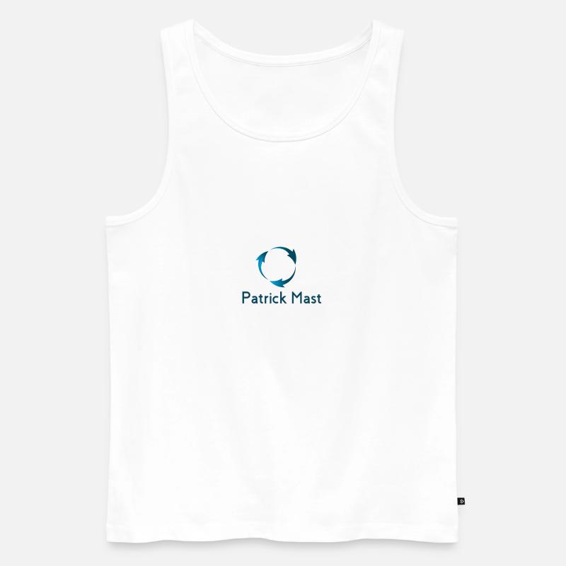 Patrick Mast - Männer Premium Bio Tank Top - Weiß