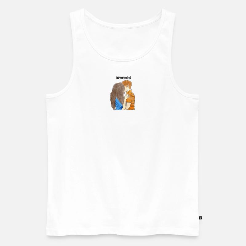 nevermind - Männer Premium Bio Tank Top - Weiß
