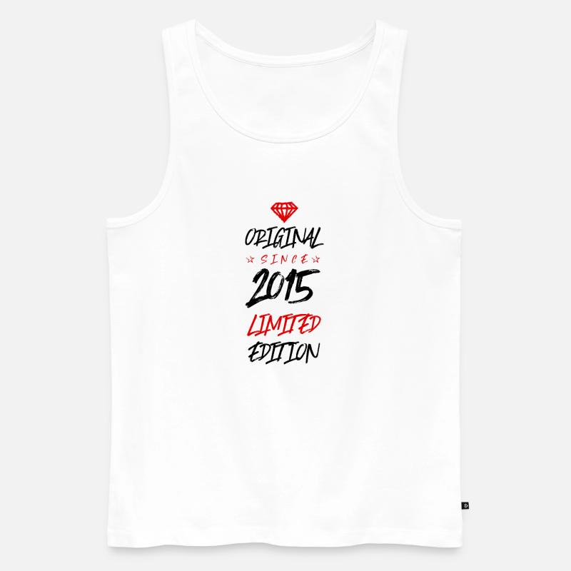 2015 limited edition - Männer Premium Bio Tank Top - Weiß