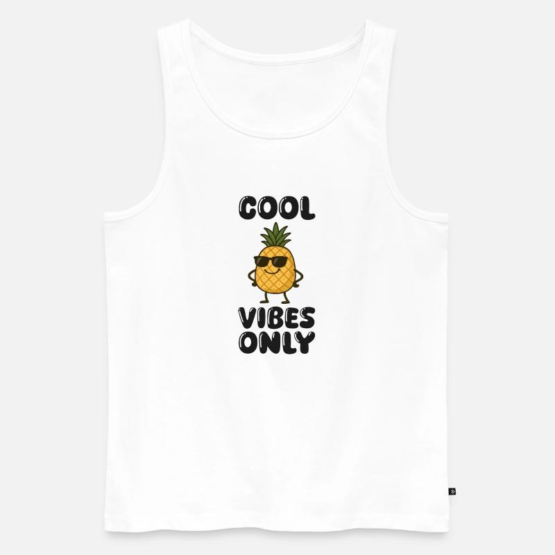 Pineapple Comic - Men's Premium Organic Tank Top - white