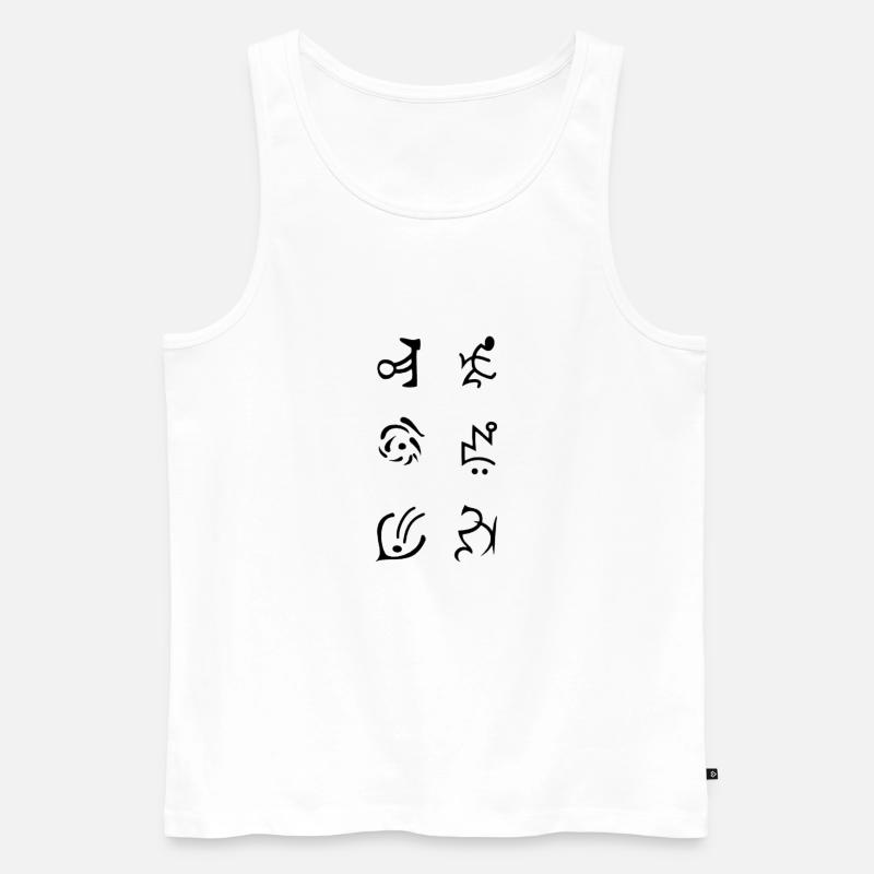d2r runenwort botd - Männer Premium Bio Tank Top - Weiß
