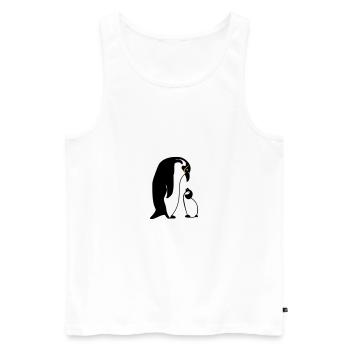manchot - Débardeur bio Premium Homme - blanc - Devant - Michal (187cm)