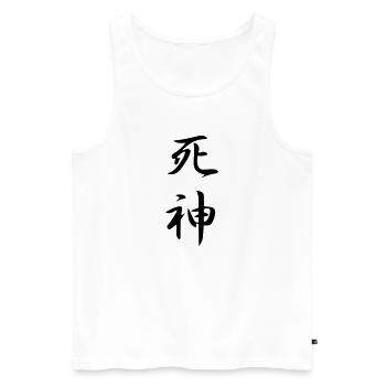 Shinigami (Angel of death / Ange de la mort) - Débardeur bio Premium Homme - blanc - Devant - AI Model Male 178 light (178cm)
