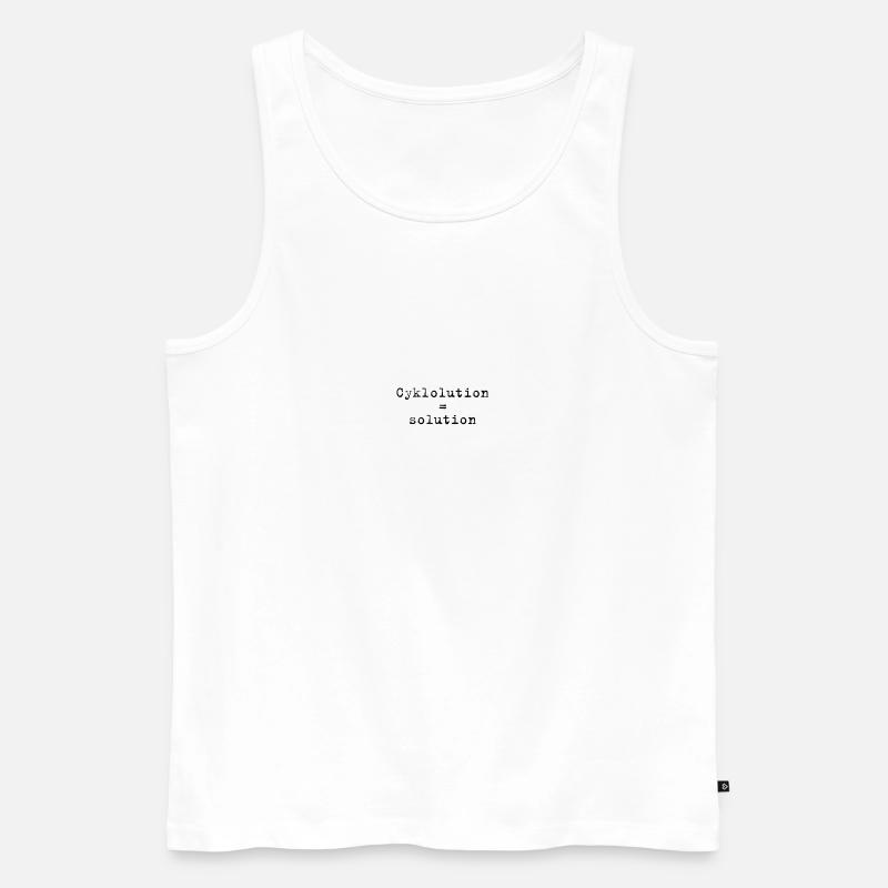 Cyclolution3 - Männer Premium Bio Tank Top - Weiß