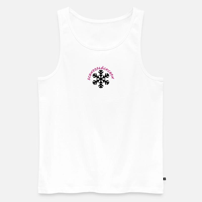 Schneeflöckchen - Männer Premium Bio Tank Top - Weiß