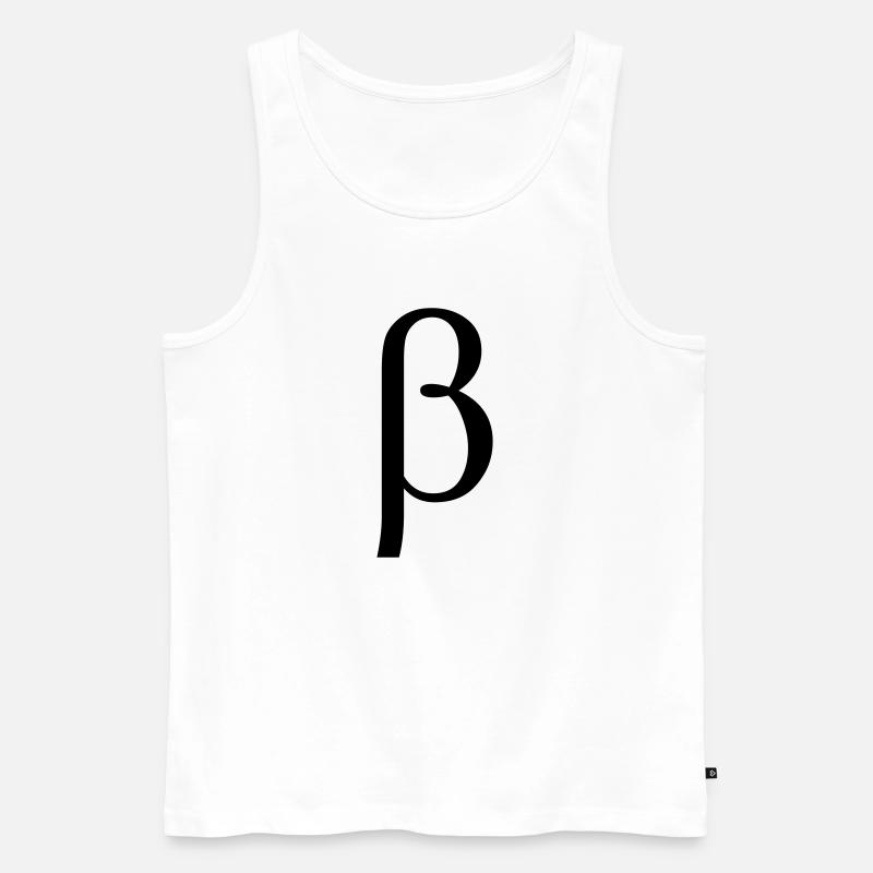 Beta - Männer Premium Bio Tank Top - Weiß