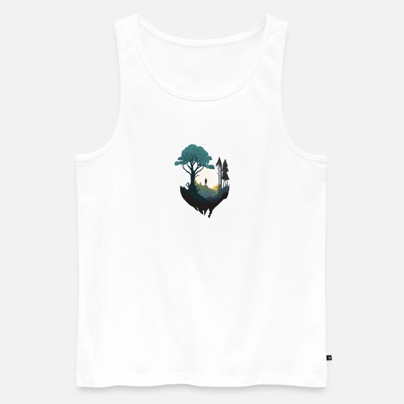 SURREAL - Männer Premium Bio Tank Top - Weiß