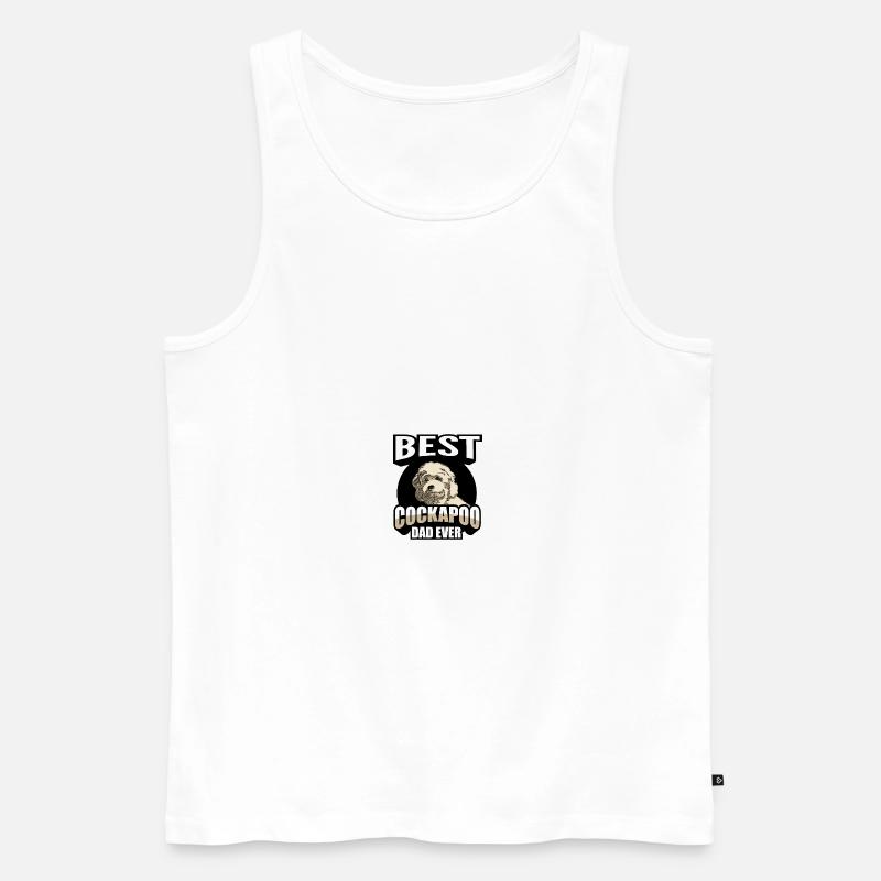 Cockapoo Hunderasse - Männer Premium Bio Tank Top - Weiß