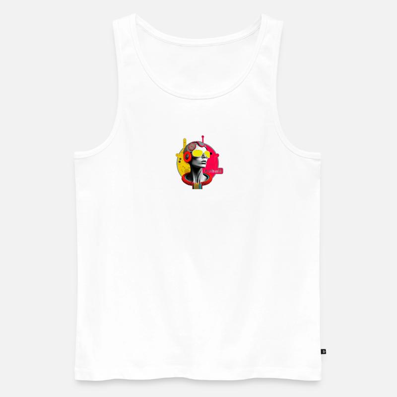 Schall 2 - Männer Premium Bio Tank Top - Weiß