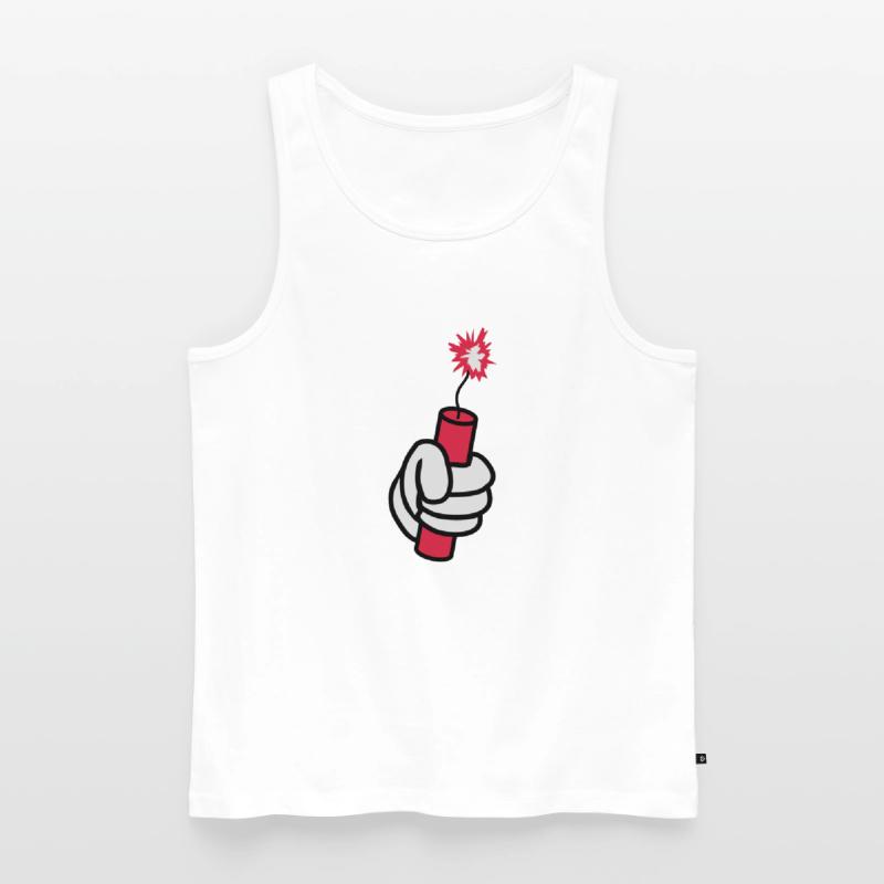 hand held tnt dynamite explode ex Men's Premium Organic Tank Top
