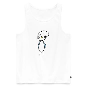Vogel Küken Bauer Landwirt tier Kind Baby - Männer Premium Bio Tank Top - Weiß - Vorne - Michal (187cm)
