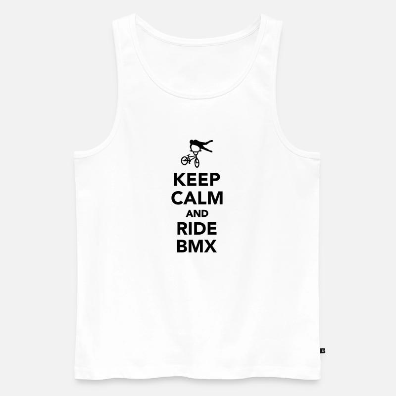 BMX - Männer Premium Bio Tank Top - Weiß