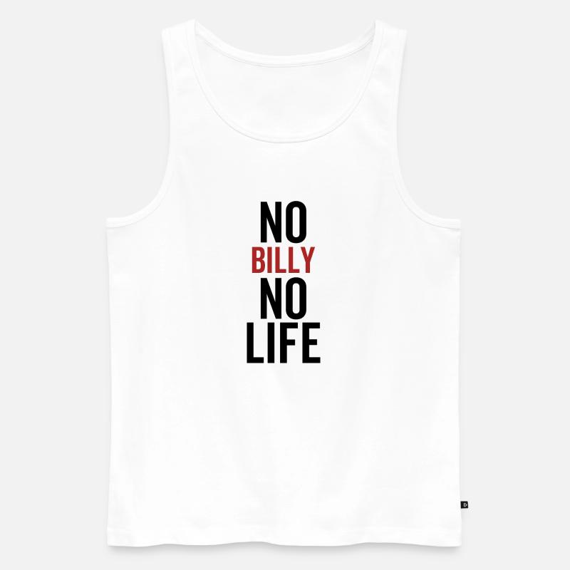 Kein Billy Kein Leben - Männer Premium Bio Tank Top - Weiß