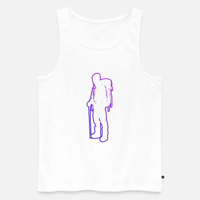 Boulder Klettern Herren Kletterer Bouldern - Männer Premium Bio Tank Top - Weiß