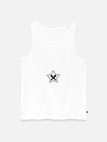 Karaoke - Männer Premium Bio Tank Top - Weiß