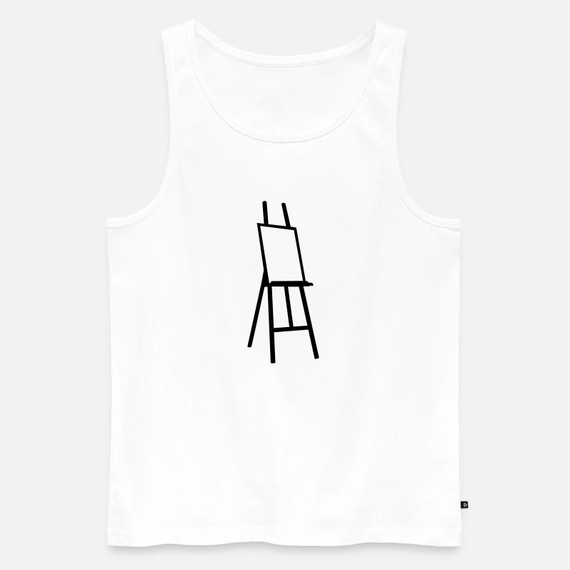 Maler - Männer Premium Bio Tank Top - Weiß