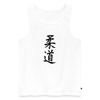 Judo - Débardeur bio Premium Homme - blanc - Devant - Michal (187cm)
