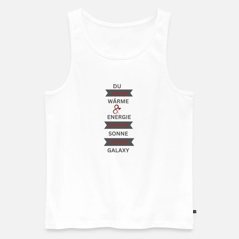 Du - Männer Premium Bio Tank Top - Weiß