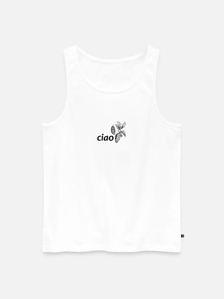 ciao kakao - Männer Premium Bio Tank Top - Weiß