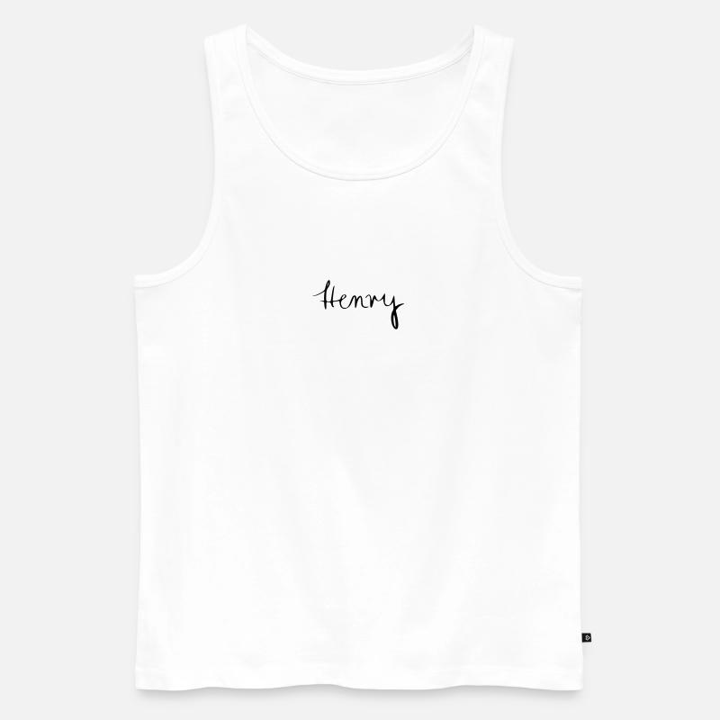 Henry - Männer Premium Bio Tank Top - Weiß
