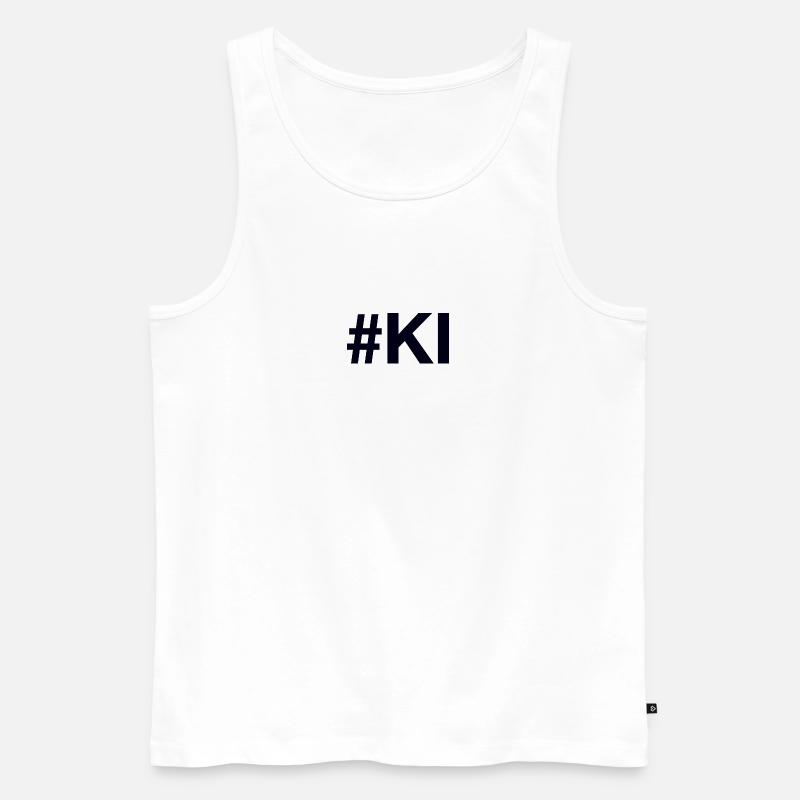 KI künstliche Intelligenz Artificial Intelligence - Männer Premium Bio Tank Top - Weiß