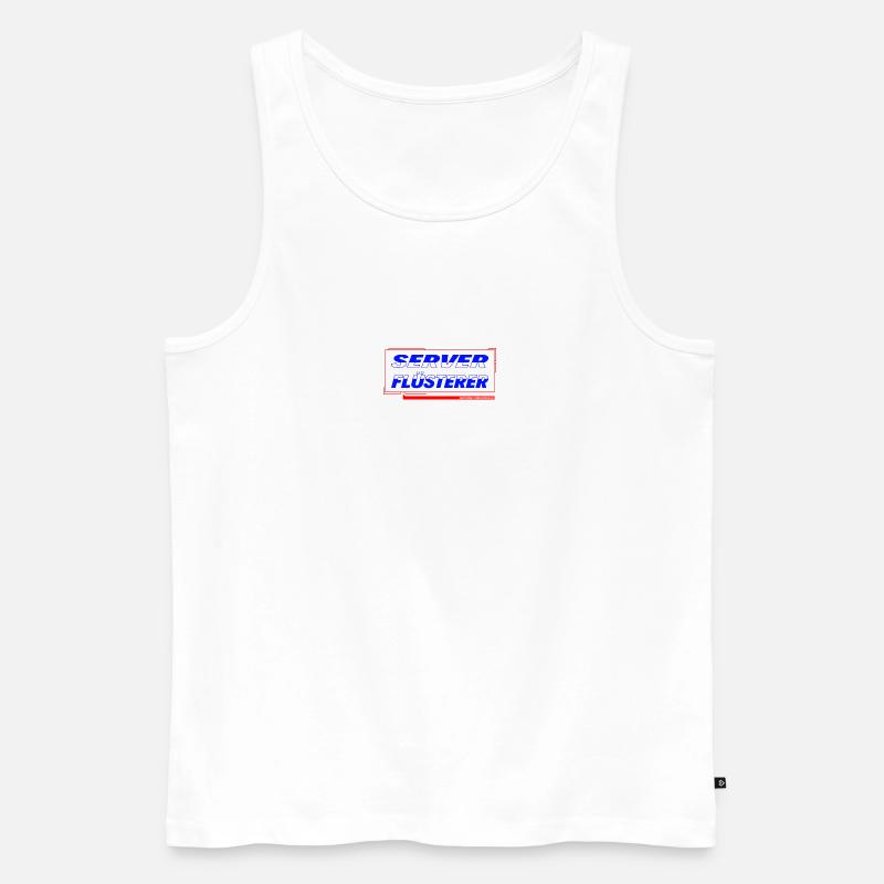 Server Flüsterer - Männer Premium Bio Tank Top - Weiß