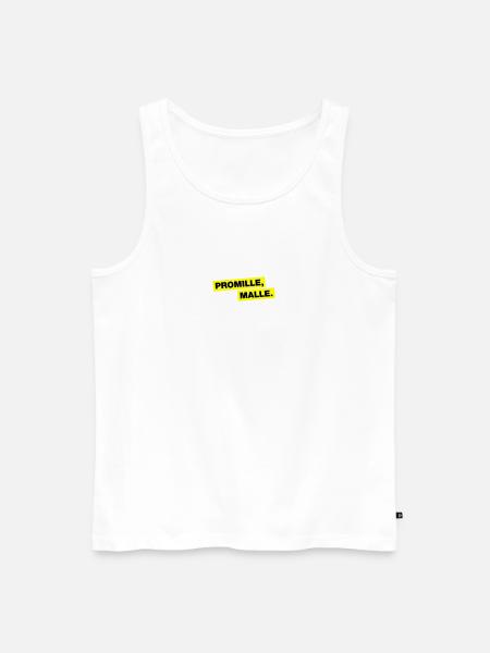 Promille, Malle - Männer Premium Bio Tank Top - Weiß