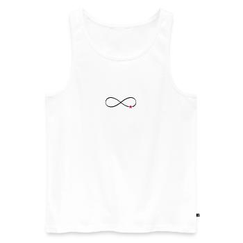 Stern Unendlichkeit Symbol Unendlichkeitszeichen - Männer Premium Bio Tank Top - Weiß - Vorne - AI Model Male 178 light (178cm)
