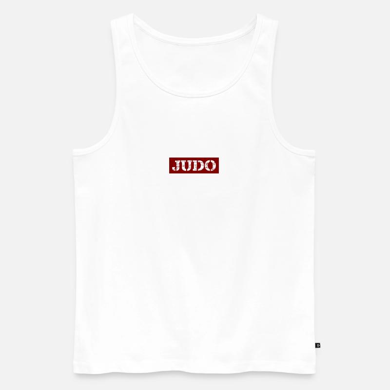Judo - Männer Premium Bio Tank Top - Weiß