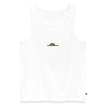 Graffiti Dortmund Fußball Fan - Männer Premium Bio Tank Top - Weiß - Vorne - Michal (187cm)