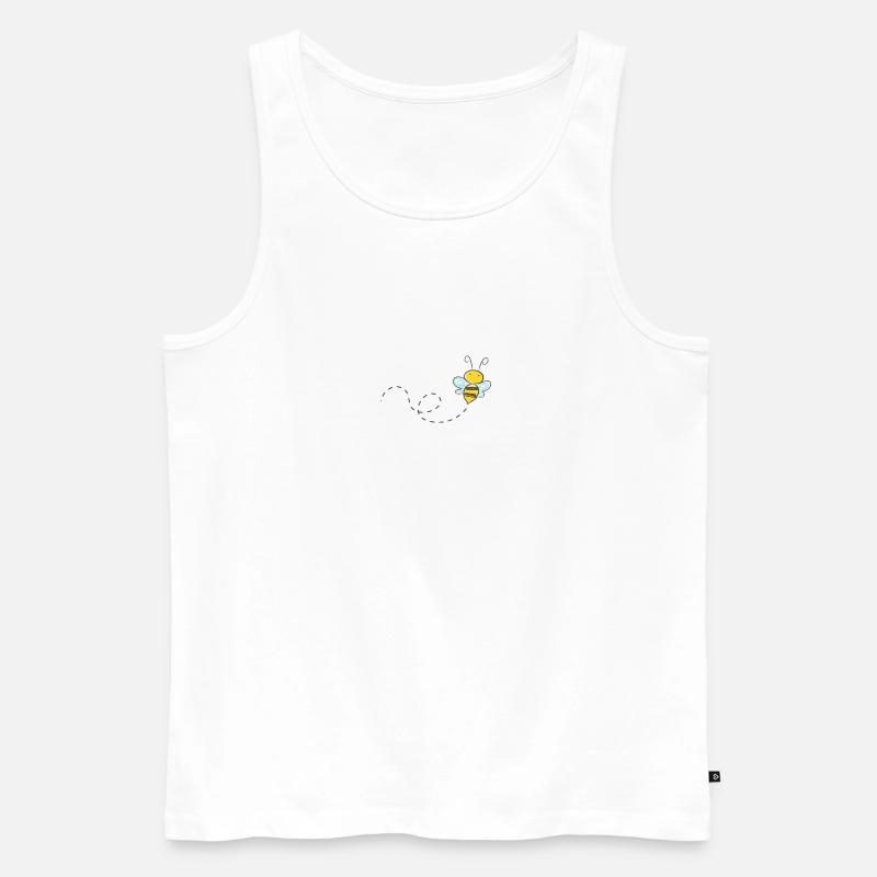 Biene - Männer Premium Bio Tank Top - Weiß