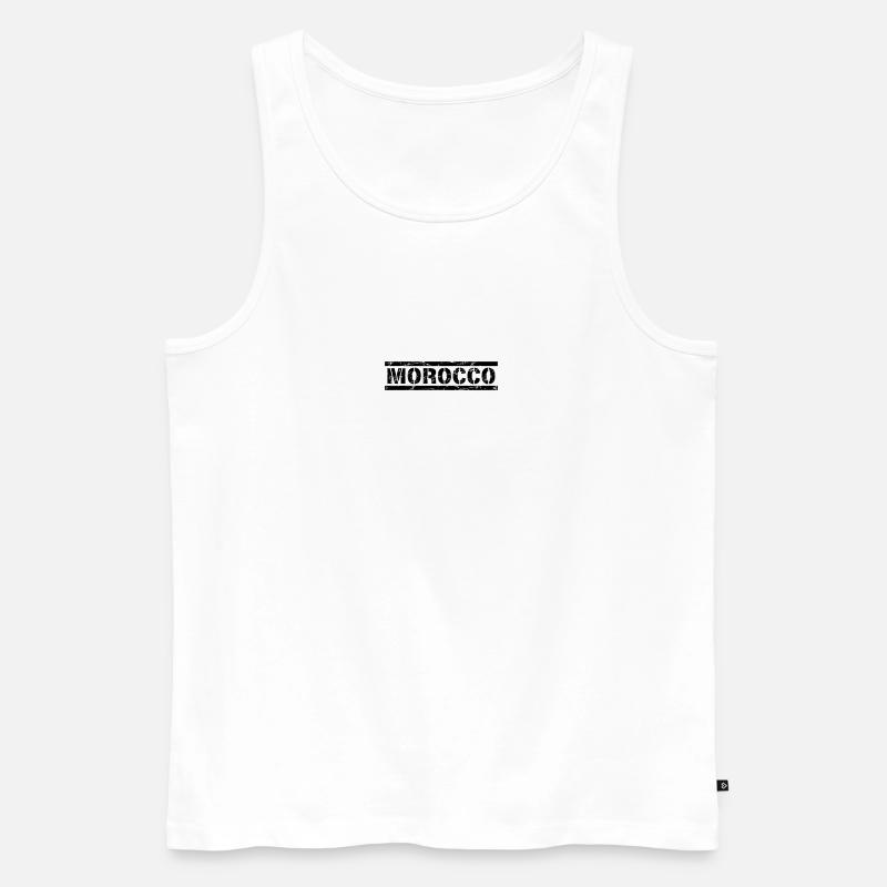Morocco - Männer Premium Bio Tank Top - Weiß