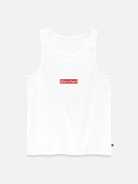 Beer Logo - Men's Premium Organic Tank Top - white